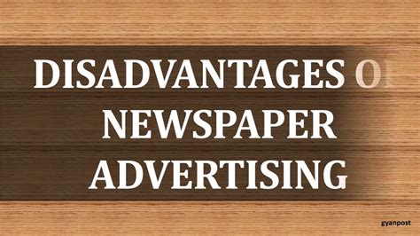 What Are the Disadvantages of Advertising in Newspapers?
